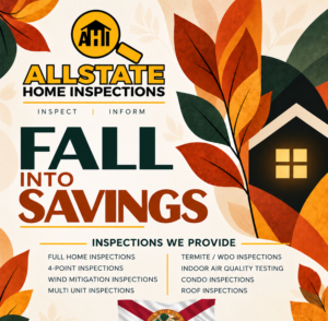 Fall in to savings with All State Home Inspections